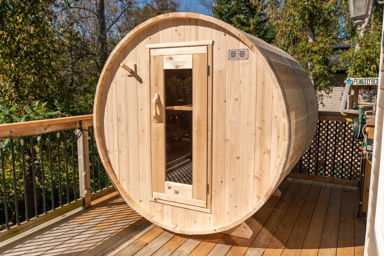LeisureCraft Canadian Timber Harmony Barrel Sauna - CTC22W